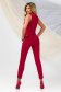 Set format din 3 piese din stofa elastica rosu cu un croi cambrat - PrettyGirl 6 - StarShinerS.ro