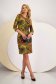 Rochie din tricot subtire cu un croi drept si imprimeu digital abstract - StarShinerS 7 - StarShinerS.ro