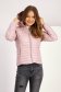 Powder Pink Puffer Jacket with a Straight Cut and Detachable Hood - SunShine 1 - StarShinerS.com