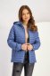 Light blue down jacket with a straight cut and detachable hood 1 - StarShinerS.com