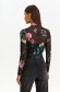 Bluza din plasa neagra mulata cu imprimeu floral - Top Secret 3 - StarShinerS.ro