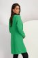 Green fabric coat with a straight cut 2 - StarShinerS.com