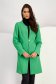 Green fabric coat with a straight cut 1 - StarShinerS.com