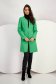 Green fabric coat with a straight cut 6 - StarShinerS.com