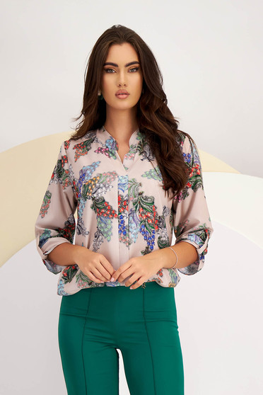 Office Blouses, Women`s blouse thin fabric loose fit - StarShinerS.com