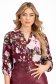 Bluza dama din material subtire cu croi larg si imprimeu floral - Lady Pandora 1 - StarShinerS.ro