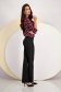 Bluza dama din material subtire visinie cu croi larg si guler rusesc - Lady Pandora 4 - StarShinerS.ro