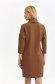 Brown dress knitted straight high collar 3 - StarShinerS.com