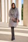 2 in 1 Jacket with Grey Midi Down Vest and Faux Fur Collar - SunShine 5 - StarShinerS.com