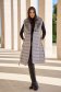 2 in 1 Jacket with Grey Midi Down Vest and Faux Fur Collar - SunShine 3 - StarShinerS.com
