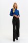 Blue women`s shirt thin fabric loose fit with puffed sleeves 3 - StarShinerS.com