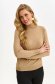 Nude sweater knitted tented high collar 1 - StarShinerS.com