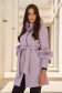 Lilac Woolen Coat with Eco-Fur Inserts - SunShine 6 - StarShinerS.com