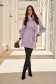 Lilac Woolen Coat with Eco-Fur Inserts - SunShine 1 - StarShinerS.com