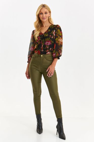 Trousers, Green trousers conical high waisted - StarShinerS.com