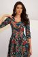 Rochie din tricot midi in clos cu decolteu in v - StarShinerS 6 - StarShinerS.ro