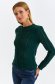 Pulover din tricot verde-inchis cu un croi pe corp si model in relief - Top Secret 4 - StarShinerS.ro