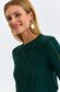 Pulover din tricot verde-inchis cu un croi pe corp si model in relief - Top Secret 5 - StarShinerS.ro