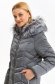 Grey jacket from slicker straight with faux fur details 5 - StarShinerS.com