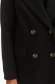 Palton din stofa negru cu un croi drept si guler detasabil din blana ecologica - Top Secret 6 - StarShinerS.ro