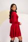 Red Velvet Short A-Line Dress with Square Neckline - StarShinerS 2 - StarShinerS.com
