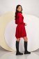 Red Velvet Short A-Line Dress with Square Neckline - StarShinerS 4 - StarShinerS.com