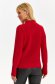Red sweater knitted loose fit high collar 2 - StarShinerS.com