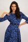 Knitted Midi Dress in A-Line with Elastic Waist and Belt Accessory - Lady Pandora 6 - StarShinerS.com