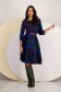 Rochie din tricot subtire midi in clos cu elastic in talie si accesoriu tip curea - Lady Pandora 7 - StarShinerS.ro