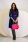 Rochie din tricot subtire midi in clos cu elastic in talie si accesoriu tip curea - Lady Pandora 5 - StarShinerS.ro