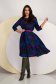 Rochie din tricot subtire midi in clos cu elastic in talie si accesoriu tip curea - Lady Pandora 1 - StarShinerS.ro