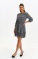 Black dress thin fabric short cut cloche with elastic waist 2 - StarShinerS.com