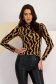 Ladies' fitted jersey blouse with graphic prints - StarShinerS 1 - StarShinerS.com