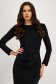 Black lurex pencil dress with side draping - StarShinerS 6 - StarShinerS.com