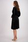 Rochie din catifea cu sclipici neagra pana la genunchi in clos cu elastic in talie - StarShinerS 7 - StarShinerS.ro