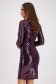 Sequin Purple Knee-Length Pencil Dress - StarShinerS 2 - StarShinerS.com