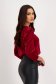 Velvet Cherry Women's Blouse with Straight Cut and Puffed Shoulders - StarShinerS 2 - StarShinerS.com