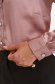 Lightpink women`s shirt from satin loose fit with decorative buttons 5 - StarShinerS.com