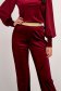 Velvet Cherry Long Flared High-Waisted Pants with Elastic Support - StarShinerS 6 - StarShinerS.com