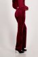 Velvet Cherry Long Flared High-Waisted Pants with Elastic Support - StarShinerS 5 - StarShinerS.com