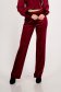Velvet Cherry Long Flared High-Waisted Pants with Elastic Support - StarShinerS 4 - StarShinerS.com