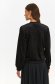 Black cardigan velvet with glitter details lateral pockets 2 - StarShinerS.com