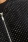Black cardigan velvet with glitter details lateral pockets 5 - StarShinerS.com