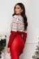 Knit Sweater with Loose Fit and Festive Print - SunShine 2 - StarShinerS.com