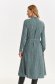 Green dress thin fabric midi cloche accessorized with tied waistband 3 - StarShinerS.com