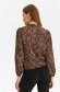 Brown women`s blouse thin fabric loose fit with elastic waist 3 - StarShinerS.com