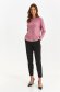 Lightpink sweater knitted loose fit with rounded cleavage 5 - StarShinerS.com