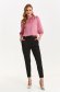 Pink women`s blouse from satin loose fit with puffed sleeves with 3/4 sleeves 2 - StarShinerS.com