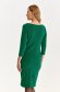 Green dress pencil knee-length with 3/4 sleeves 3 - StarShinerS.com