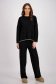 Compleu din tricot negru cu pantaloni usor evazati - SunShine 1 - StarShinerS.ro